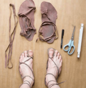 unleash your creativity and craft your own unique barefoot sandals, connecting with the earth in a whole new way.