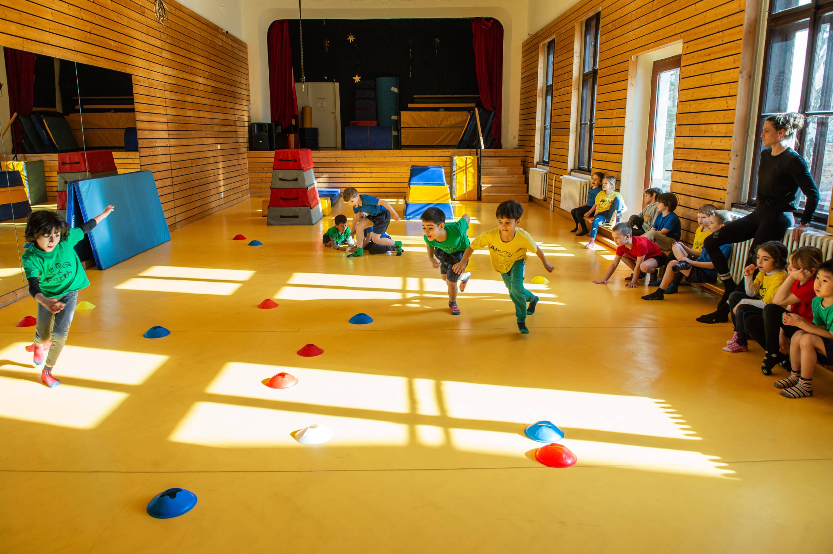 Tatran gym for Primary and EYFS classes with Ms Marcela make the students more resilient