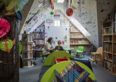 Park Lane Primary library and its readers
