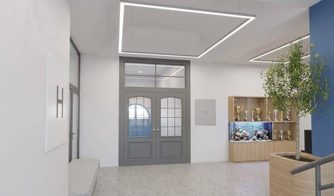 New lobby at Norbertov campus