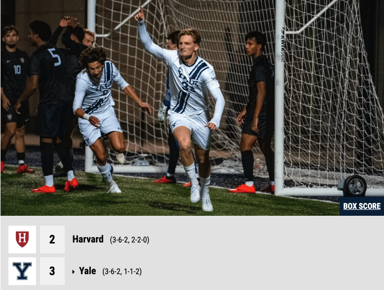 David L. Scores Yale’s Winner vs. Harvard